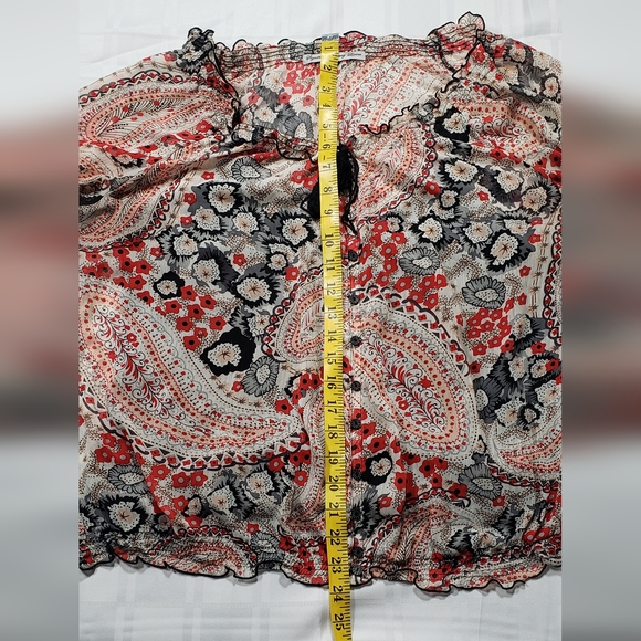 Signature by Larry Lavigne floral top with attached tank in large - Picture 9 of 11